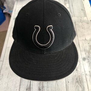 Indianapolis Colts NFL Black Cap with Horseshoe Emblem Unisex